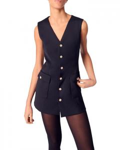 Платье с эффектом многослойности Maje, синий