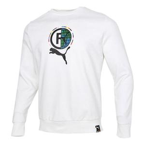 Свитер game graphic crewneck sweatshirt 'white black green' Puma, белый