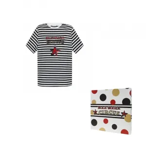 Max Mara Футболка из хлопка в полоску MaxMara, черный