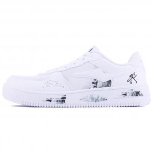 Erke Износостойкие дышащие низкие кроссовки для скейтбординга, мужские, белые