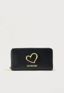 Кошелек с поворотным замком в форме сердца Love Moschino, Black