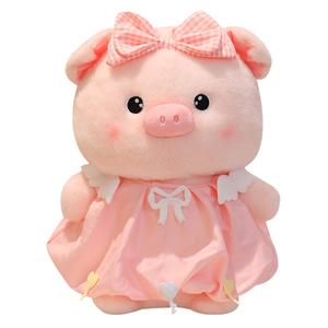 Милые и очаровательные плюшевые куклы поросенка с бантом высота 24cm/30cm/40cm/50cm CHUNTUSHU