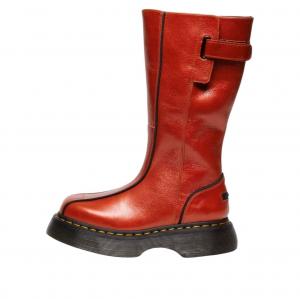 (WMNS) Ботинки Dr. Martens BUZZ HI Tall Eclipse, цвет «Оранжевый пламенный»