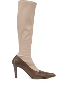 Сапоги с закругленным носком Mm6 Maison Margiela, коричневый