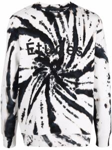 Etudes толстовка из органического хлопка с принтом тай-дай, белый