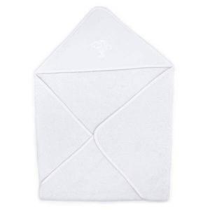 Детский халат с капюшоном из натурального хлопка. Premiers Moments, белый