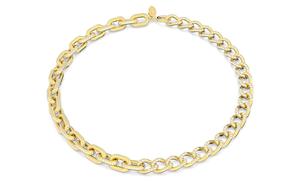 Swarovski Женское золотое ожерелье с искусственными кристаллами