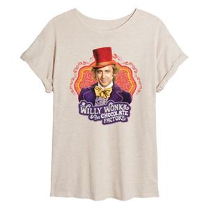 Детская оверсайз футболка "Вилли Вонка" Licensed Character, бежевый