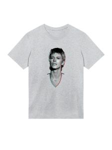 Рубашка F4NT4STIC TV Times Pop Star David Bowie Portrait 1977, серый/темно-серый