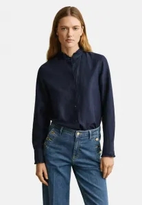 Блузка с оборками и пуговицами Gant, Evening Blue