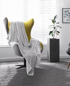 Легкий, сверхмягкий и роскошный плед из плюша, 50 x 60 дюймов Nestl, серый