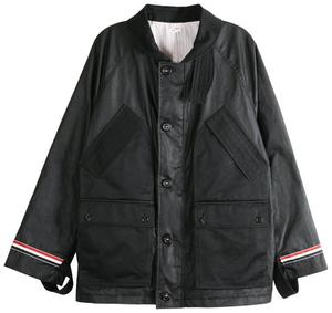 Укороченная полевая куртка Thom Browne с воротником-шалью