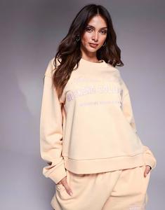 Толстовка Weekend Collective с вышитым логотипом цвета пахты