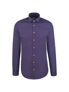Рубашка делового кроя Slim Fit SEIDENSTICKER Schwarze Rose, фиолетовый/темно-фиолетовый