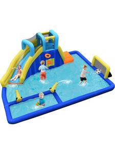 Costway Надувной батут с водной горкой, 525x373x205 см, различных цветов