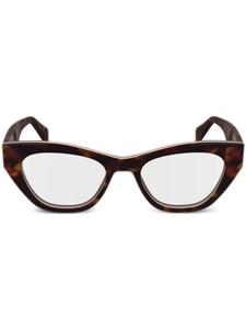 Paul Smith очки в геометричной оправе, коричневый