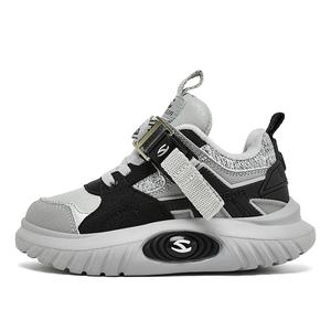 Нескользящие, износостойкие, термостойкие детские кроссовки для бега HOBIBEAR, серый/черный