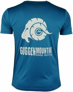 Рубашка GUGGEN MOUNTAIN Funktionsshirt Uni, синий