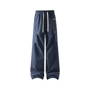 Повседневные брюки Unisex Moderate Straight Fit WARRIOR, темно-синий[free diy badge]