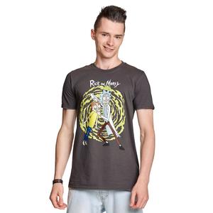 Рик и Морти - Футболка Спираль серая