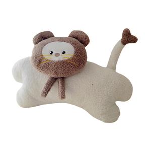 Мягкая и милая плюшевая кукла маленького котенка высота 50см MLING, Ecru