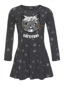 Платье из джерси с антрацитовым узором Kidsworld