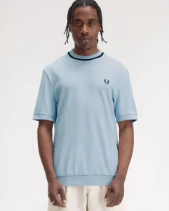 Футболка для мужчин с коротким рукавом и круглым вырезом Fred Perry, светло-голубой