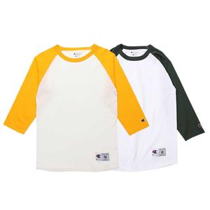 Футболка унисекс желтый на белом + темно-зеленый на белом Champion, зеленый