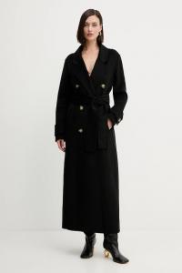 Шерстяное пальто Fracomina, черный