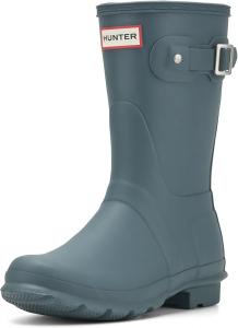 Женские оригинальные короткие резиновые сапоги Hunter, Dark Green