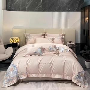 YUSIWOAL Комплект постельного белья махровый супермягкий с наволочками и пододеяльником на пуговицах Pink