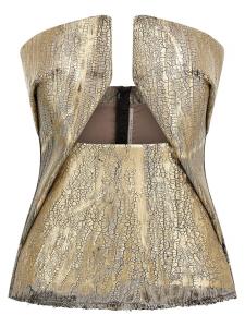 Топ 'Woven Prong' Rick Owens, золото