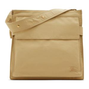 Кожаная сумка через плечо мужская хаки Burberry