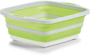 Миска для хранения Zeller Present, (1 шт.), 2 в 1 31,8х14,3х40 см, цвет grasgrün/hellgrau