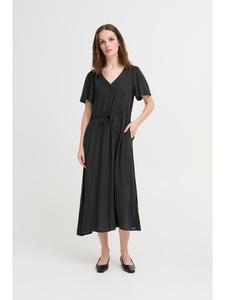 Платье IHVERA, прямого кроя, черного цвета ICHI