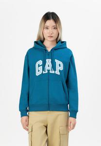Толстовка GAP Zip-up sweatshirt, Deep Water Teal/Dark Blue