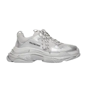 Кроссовки Balenciaga Triple S Sneaker Silver Metallic, серебряный