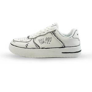 Легкие и дышащие низкие скейтерские кроссовки мужские HUANQIU, черный белый