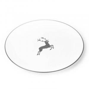 Тарелка серая в виде оленя Чашка d: 28 см / высота: 2,6 см Gmundner Keramik, серый