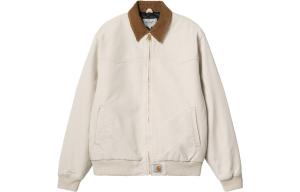 Carhartt WIP Мужская куртка кофейного цвета, White