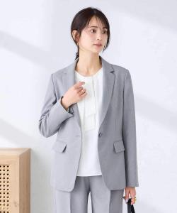 Стираемый/защита от УФ-излучения, эластичный, похожий на лен, приталенный жакет Avv, цвет Gray