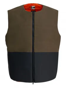 Куртка с застёжкой-молнией и контрастными вставками Gr10K, коричневый