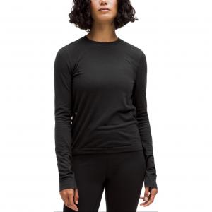 Футболка Swiftly для женщин Lululemon, черный