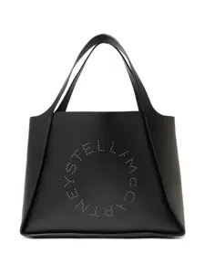 Сумка-тоут с логотипом Stella Mccartney, черный