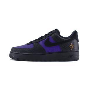 Nike Кроссовки Air Force 1 LOW'Black Animai' износостойкие низкие для скейтбординга унисекс, черные, фиолетовые