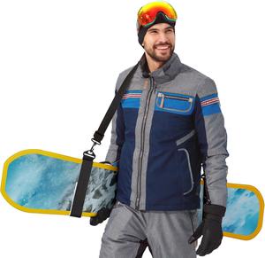 Плечевой ремень для сноуборда. Премиальный ремень для переноски сноуборда с мягкой наплечной накладкой. Плечевой ремень для переноски для мужчин и женщин. Регулируемая длина. Подходит для роста 9-12 дюймов. Kapstrom