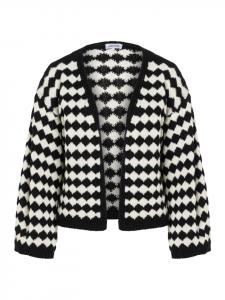 More & More Кардиган в полоску, широкие рукава, черно-белый