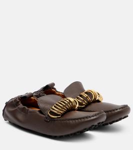 Кожаные мокасины Gommino для вождения Tod's, Palissandro