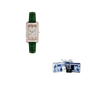 KANGOL Часы с кварцевым механизмом на ремешке, женские, циферблат Gold