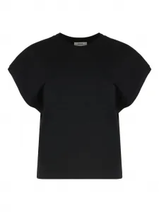 Хлопковая футболка Agolde, черный